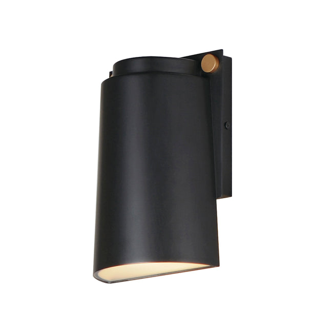 42122BKAB - Rivet 9.5" Outdoor Wall Sconce - Black / Antique Brass