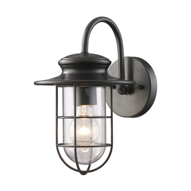 ELK Lighting 42284/1 - Portside 7" Wide 1-Light Outdoor Wall Lamp in Matte Black