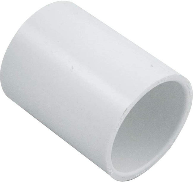 429-015 - 1-1/2" PVC Pipe Fitting, Coupling, Schedule 40, White, Socket