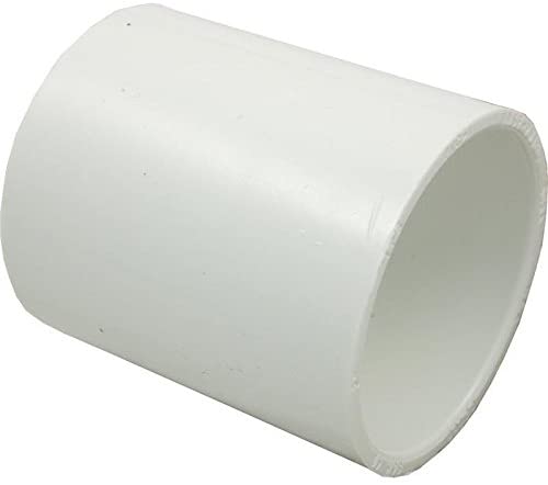 429-020 - 2" PVC Pipe Fitting, Coupling, Schedule 40, White,Socket