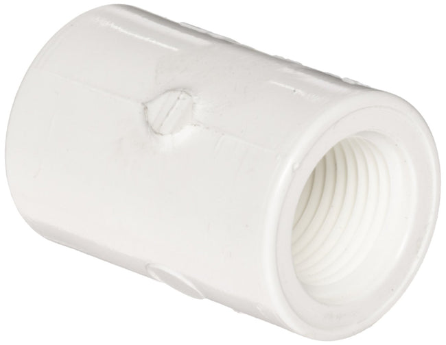 435-005 - PVC Pipe Fitting, Adapter, Schedule 40, White, 1/2" Socket x NPT Female