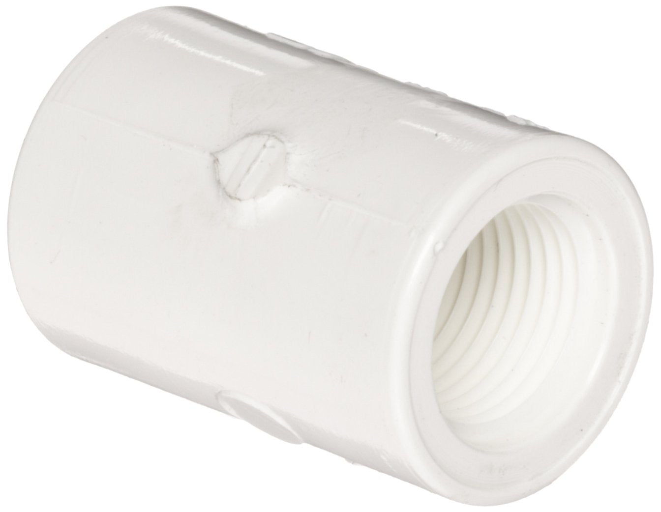435-010 - 1"  PVC Pipe Fitting, Adapter, Schedule 40, White ,Socket x NPT Female