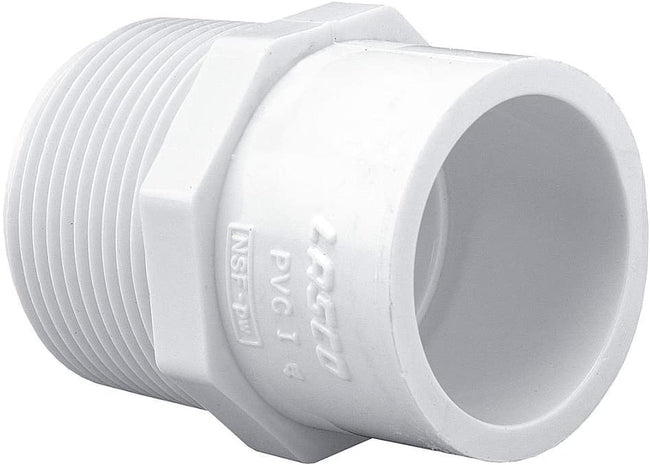 436-251 - 2" X 1-1/2" Schedule 40 PVC Pipe Mipt x Slip Reducing Male Adapter
