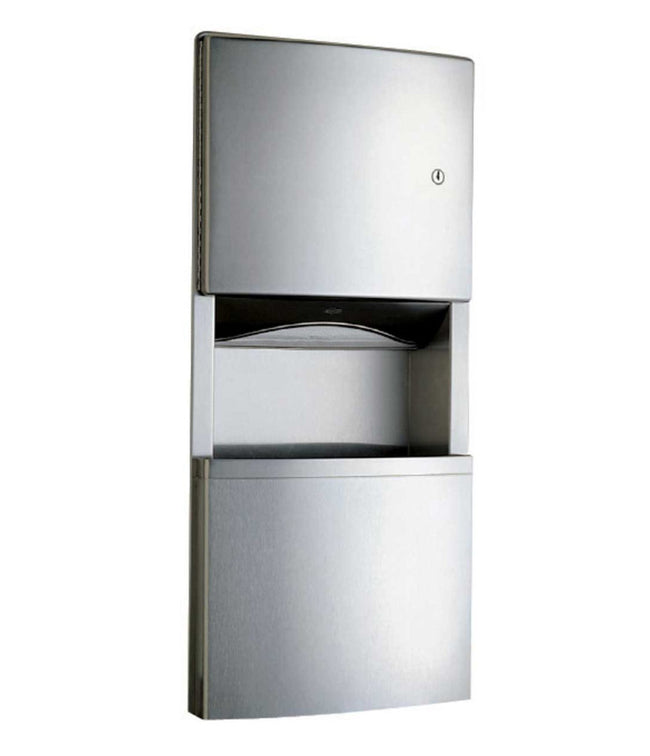 Bobrick 4369 - Recessed Paper Towel Dispenser/Waste Receptacle with TowelMate and LinerMate