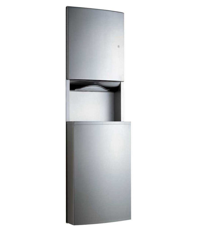Bobrick 43944 - Recessed Paper Towel Dispenser / Waste Receptacle
