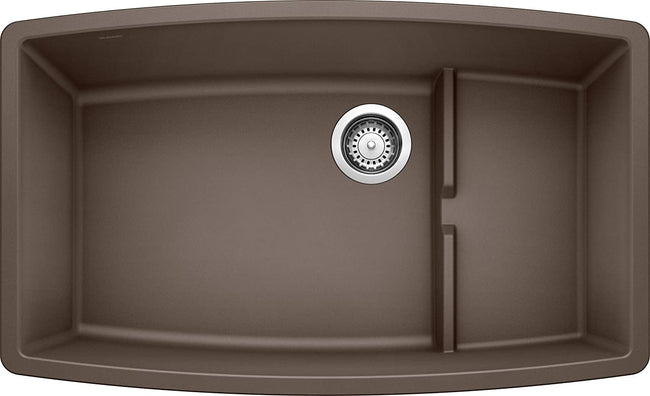Performa Cascade Undermount Kitchen Sink with Colander - Cafe Brown