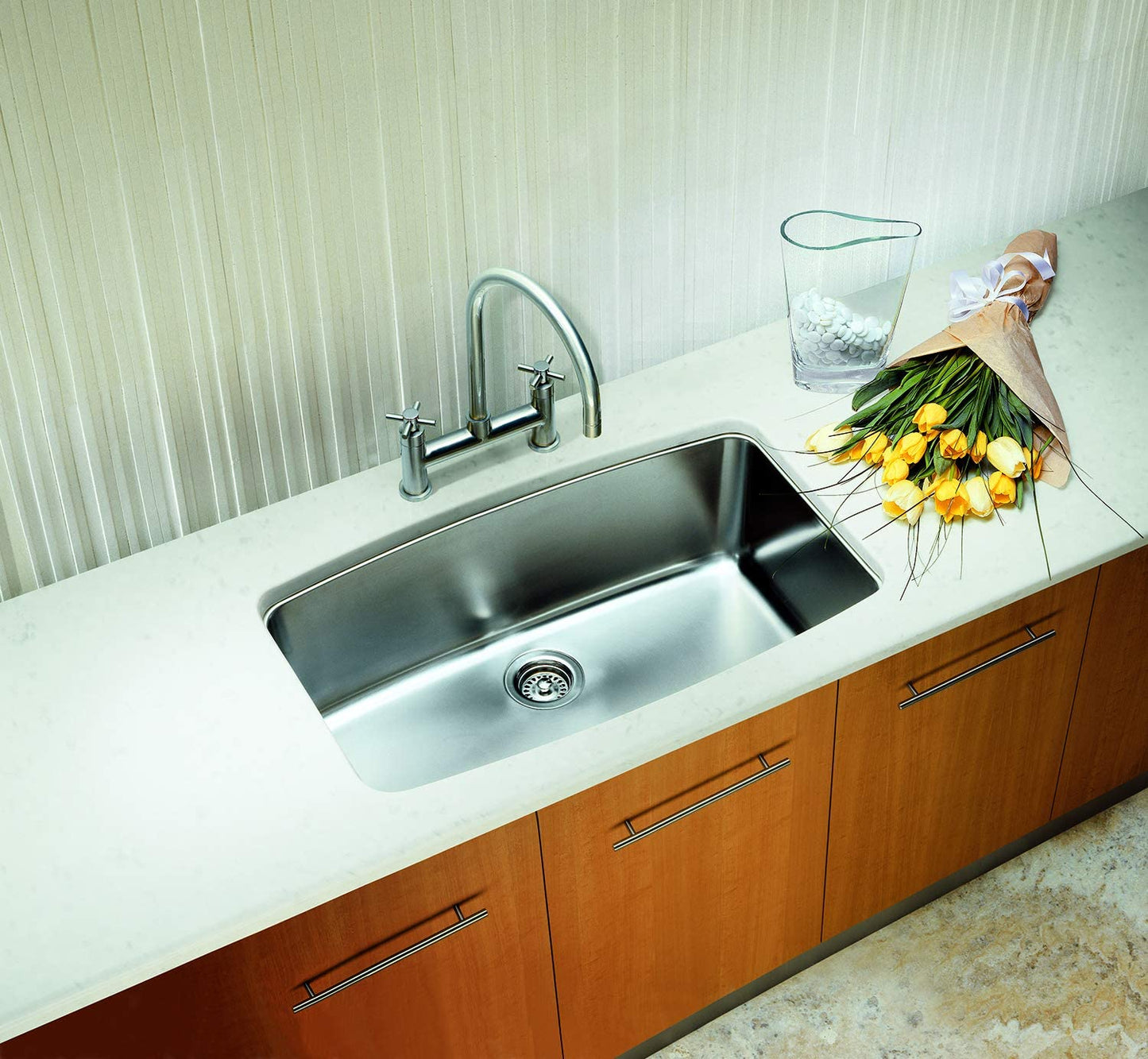 32" Performa Super Single Bowl Undermount Kitchen Sink