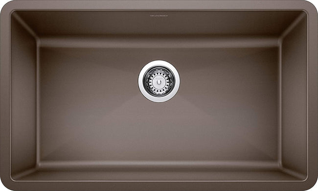 32" Precis Super Single Bowl Undermount Kitchen Sink - Cafe Brown