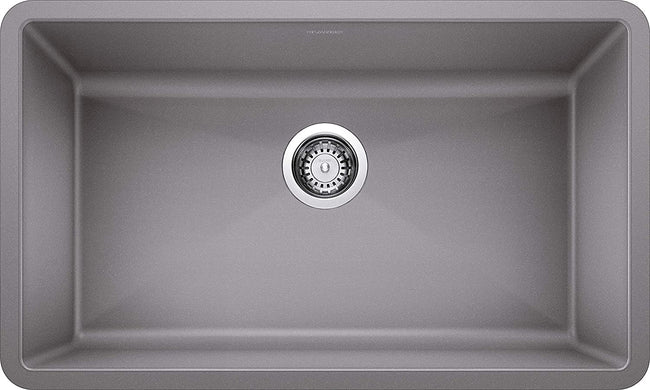 32" Precis Super Single Bowl Undermount Kitchen Sink - Metallic Gray