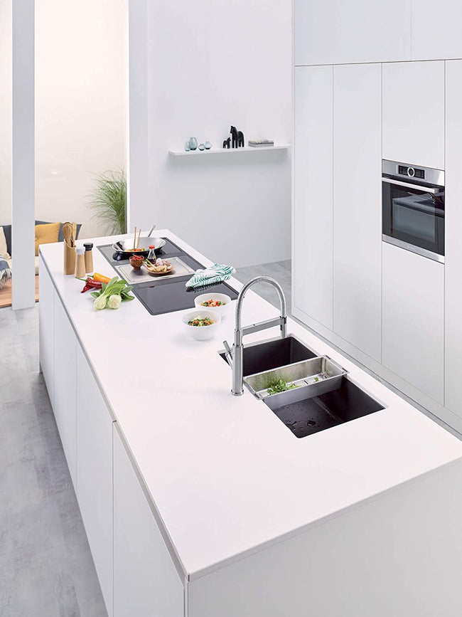 32" Precis Super Single Bowl Undermount Kitchen Sink - Anthracite