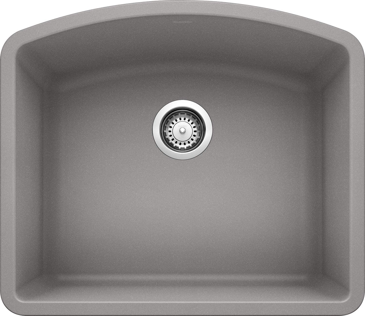 24" Diamond Single Bowl Undermount Kitchen Sink - Metallic Gray
