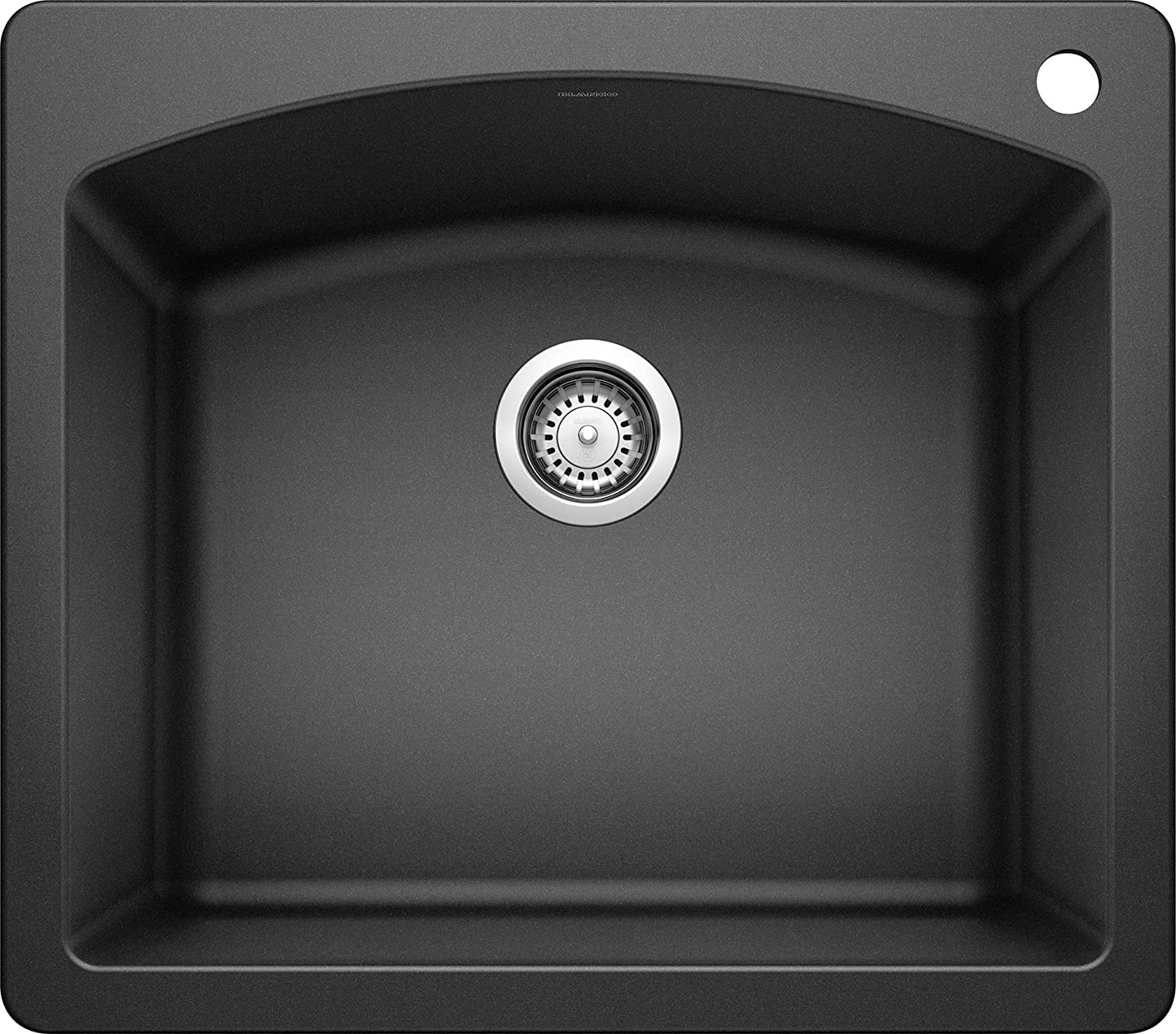 Diamond Bar Drop-In or Undermount Kitchen Sink, 25" X 22" - Anthracite