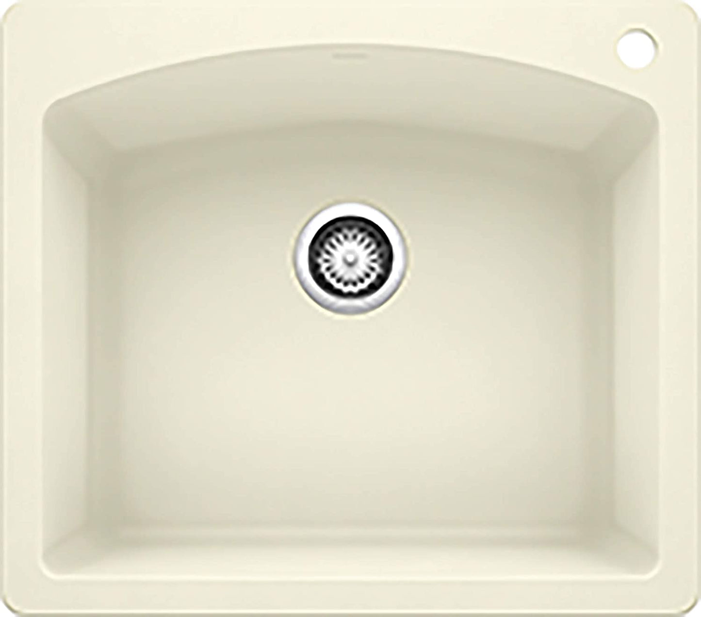 Diamond Bar Drop-In or Undermount Kitchen Sink, 25" X 22"  - Biscuit
