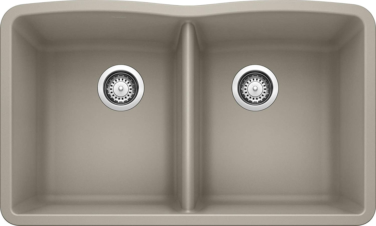 32" Diamond Equal 1/2 Double Bowl Kitchen Sink - Truffle
