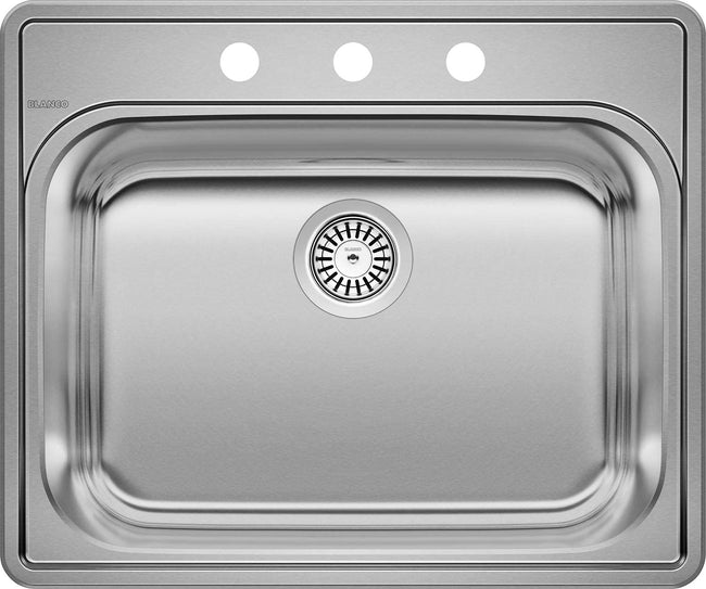 25" Essential Laundry Sink Three Hole