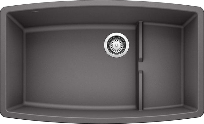 Performa Undermount Kitchen Sink with Colander - Cinder