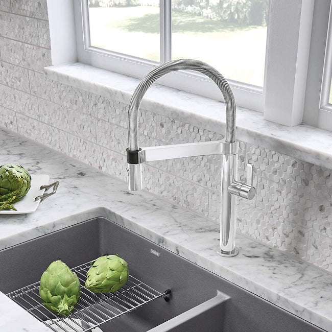 Culina Mini Semi-Pro Kitchen Faucet with Magnetic Handspray, 2.2 GPM- Chrome