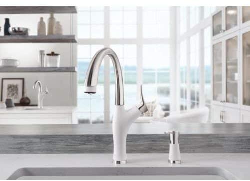 Artona Pull Down 1.5 gpm - White/Stainless Dual Finish