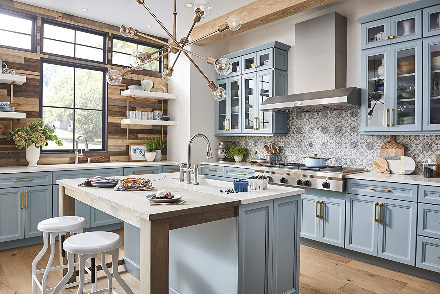 Blanco 442505 Empressa 1.5 GPM Pull-Down Dual Spray Bridge Kitchen Faucet in Stainless