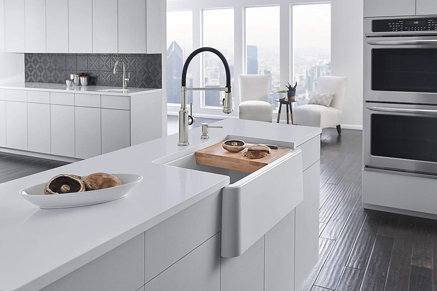 Blanco  Empressa Semi-Pro Pull-Down Dual Spray Kitchen Faucet, 1.5 GPM