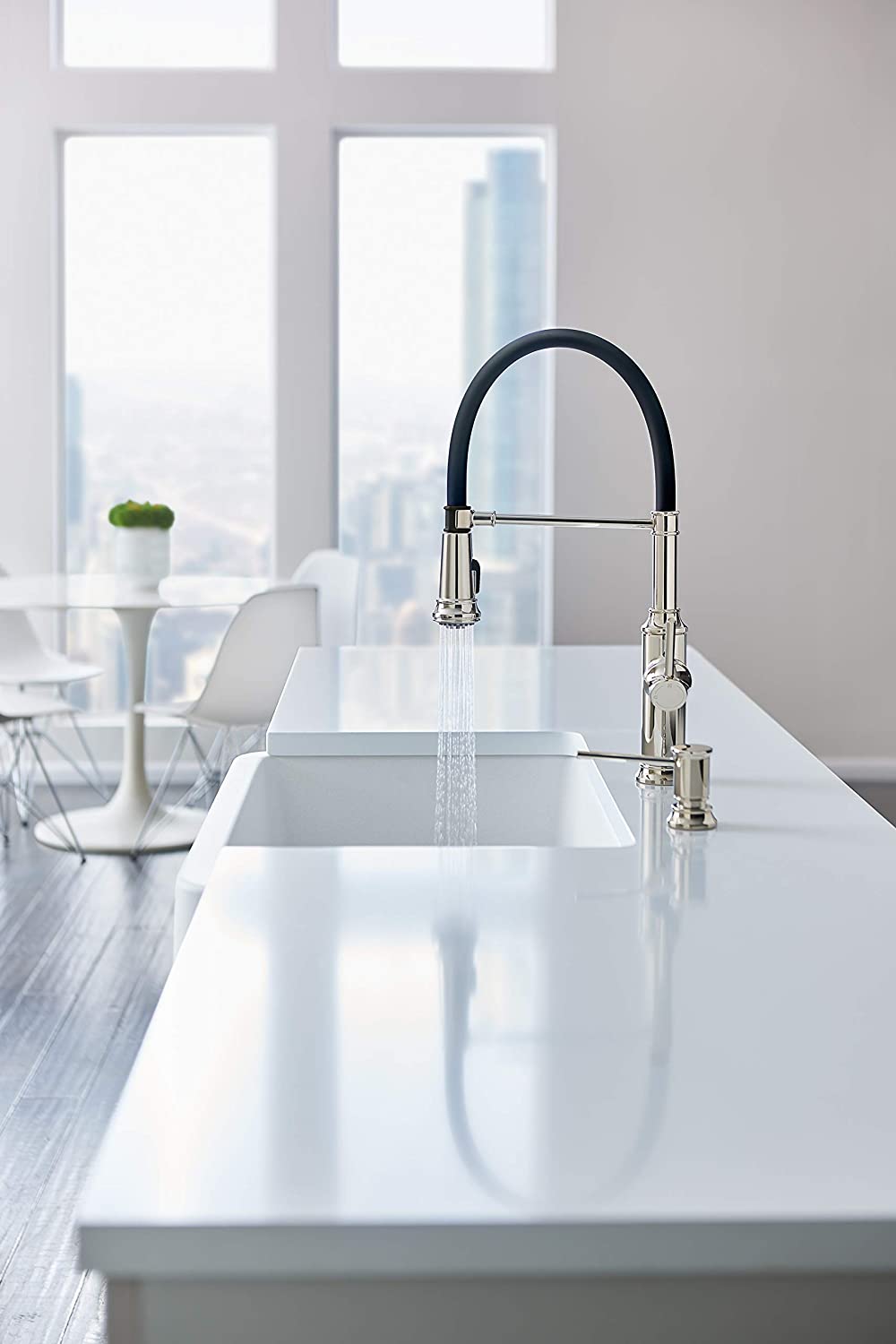 Blanco  Empressa Semi-Pro Pull-Down Dual Spray Kitchen Faucet, 1.5 GPM