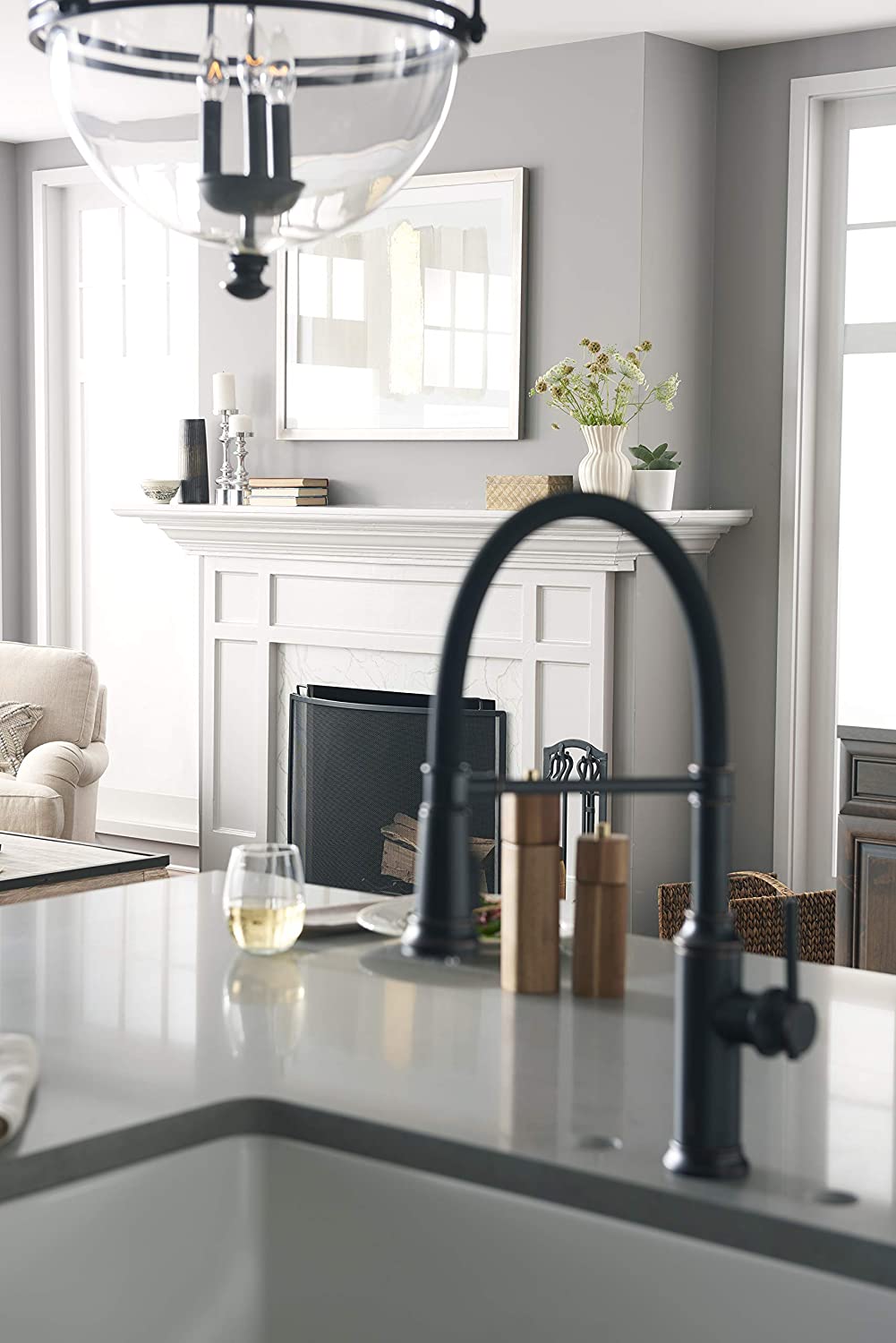 Blanco  Empressa Semi-Pro Pull-Down Dual Spray Kitchen Faucet, 1.5 GPM