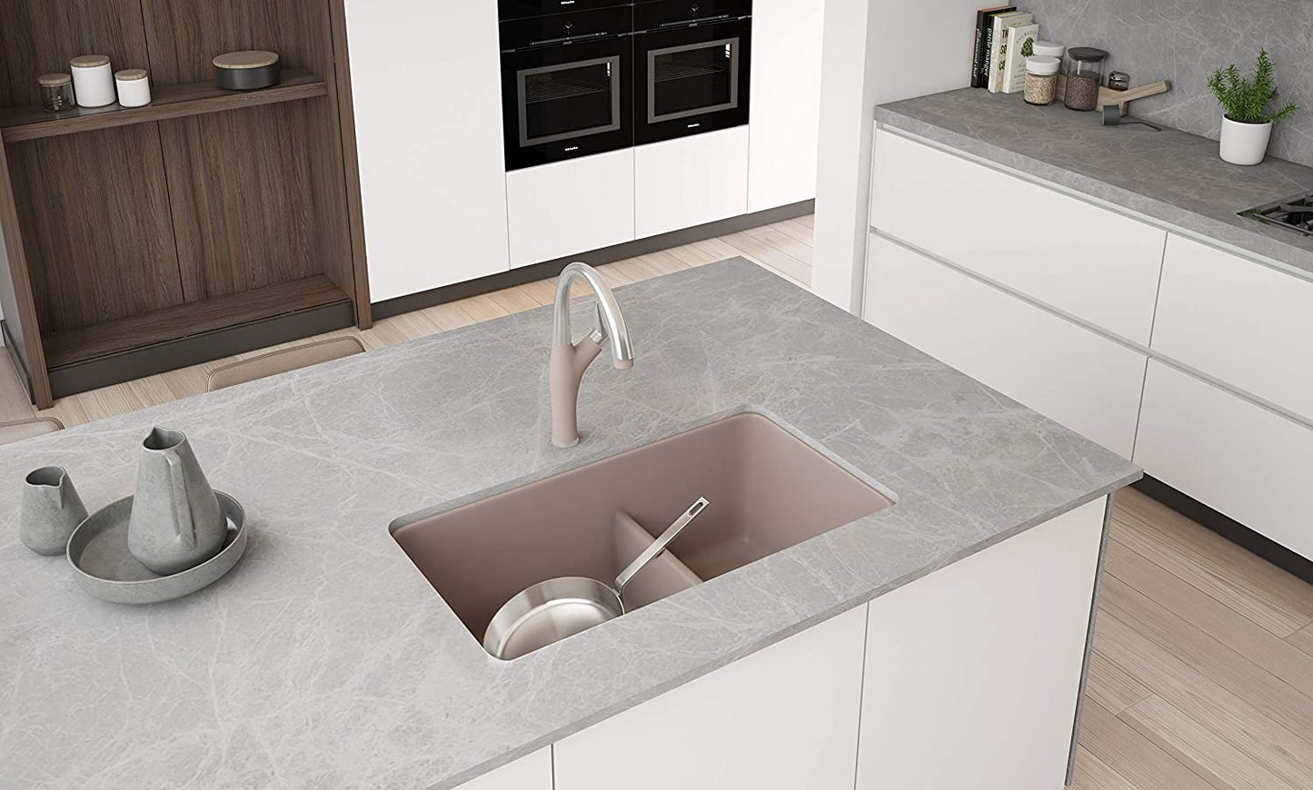 Precis Reversible 1-3/4 w/Low Divide - Truffle