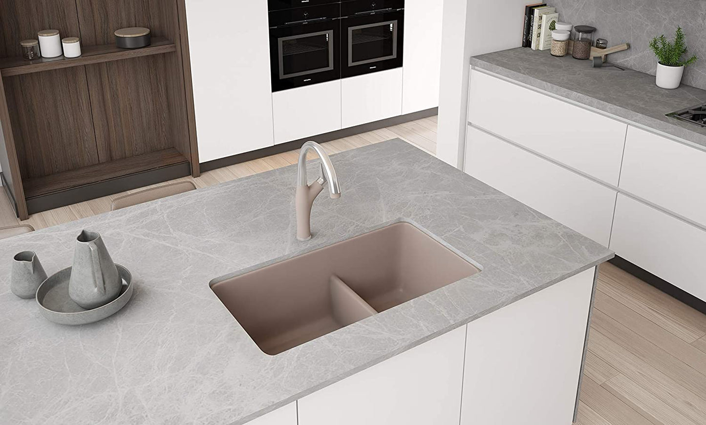 Precis Reversible 1-3/4 w/Low Divide - Truffle