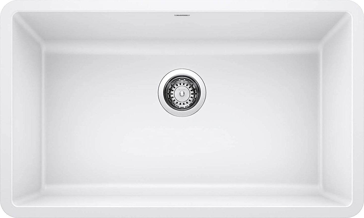 Precis 30" Undermount Single Basin Silgrant Kitchen Sink- White