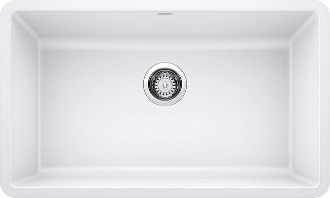 Precis 30" Undermount Single Basin Silgrant Kitchen Sink- White