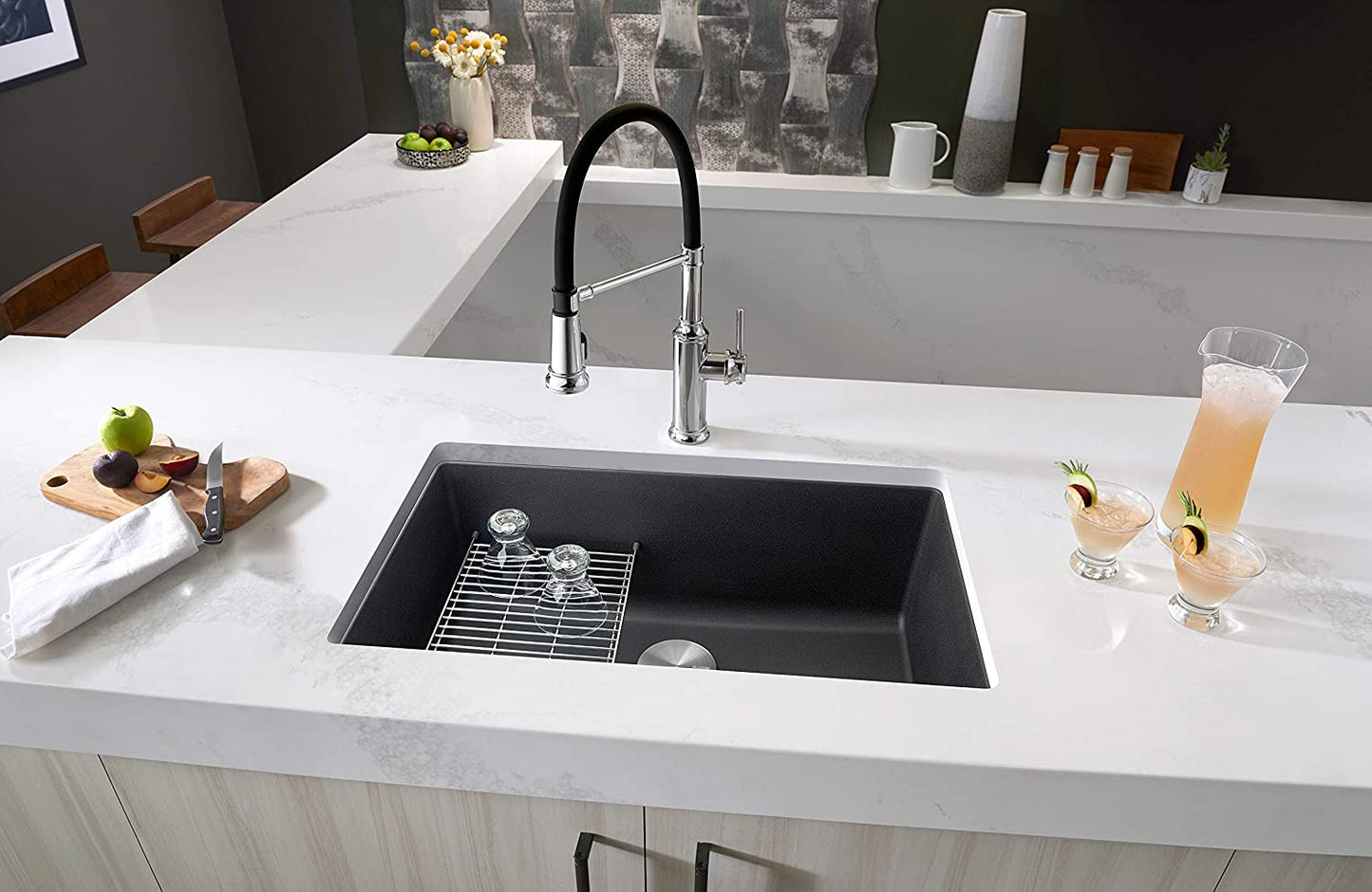 Precis 30" Undermount Single Basin Silgrant Kitchen Sink - Anthracite