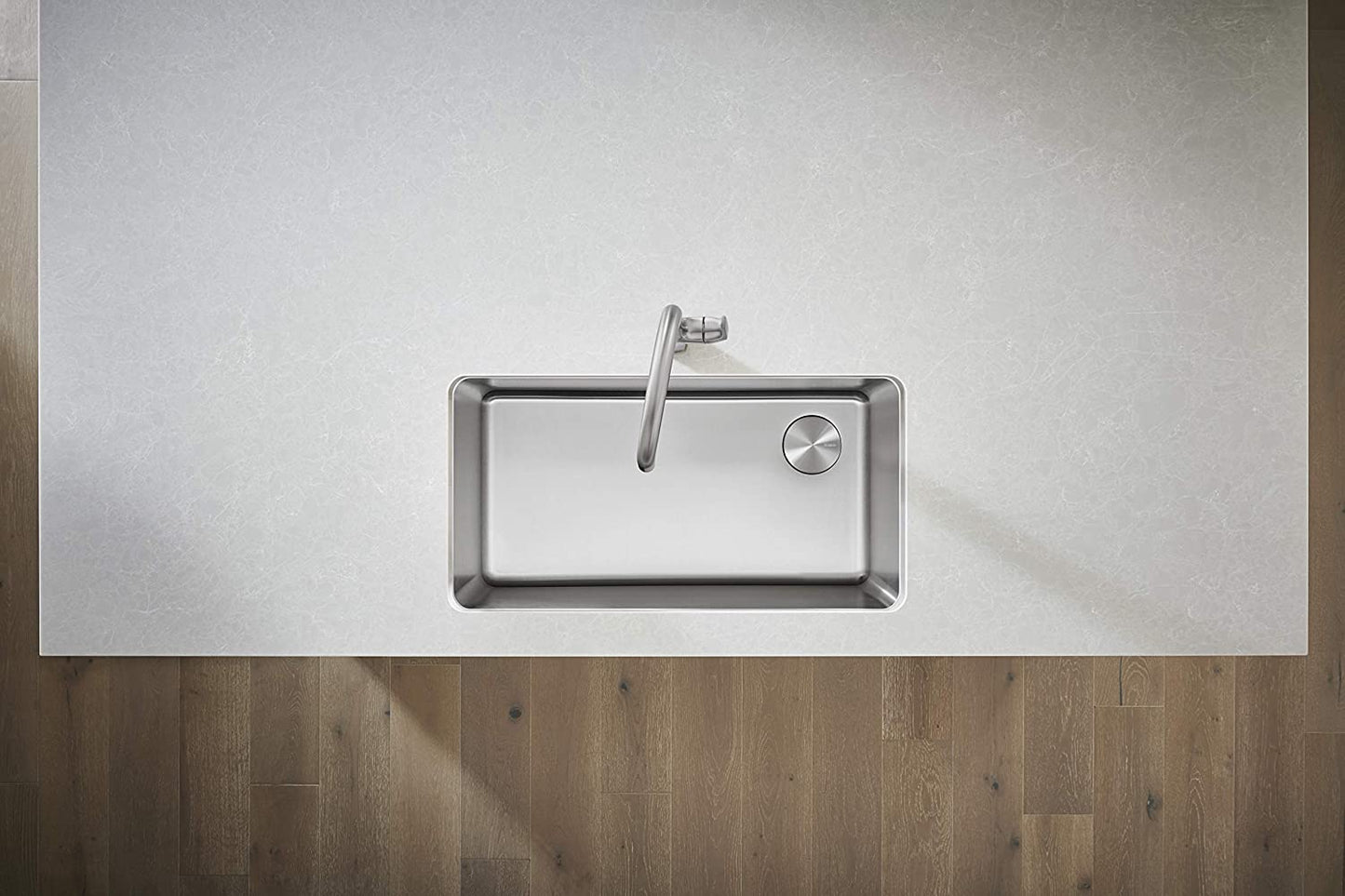 Formera 33" XL Single Bowl Undermount Kitchen Sink, 33" X 18"
