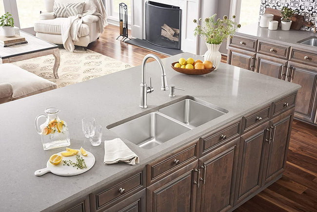 Formera Double Bowl Undermount Kitchen Sink, 33" X 18"
