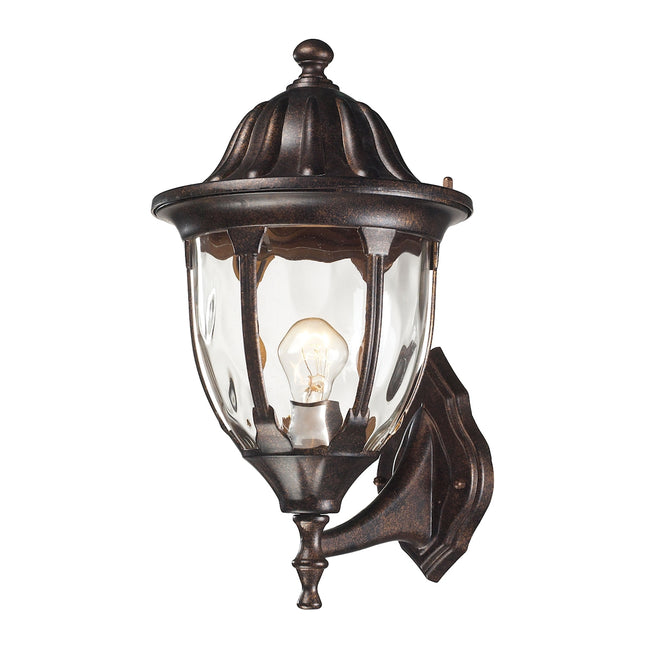 ELK Lighting 45001/1 - Glendale 9" Wide 1-Light Outdoor Wall Lamp in Regal Bronze
