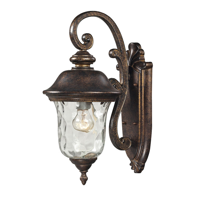 ELK Lighting 45020/1 - Lafayette 8" Wide 1-Light Outdoor Wall Lamp in Regal Bronze