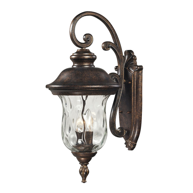 ELK Lighting 45021/2 - Lafayette 10" Wide 2-Light Outdoor Wall Lamp in Regal Bronze