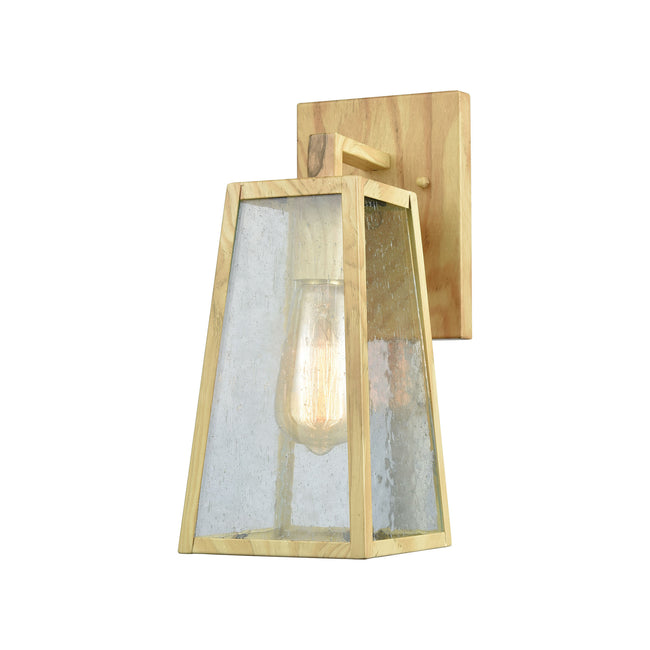 ELK Lighting 45098/1 - Meditterano 5" Wide 1-Light Outdoor Wall Lamp in Birchwood