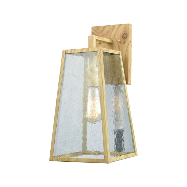 ELK Lighting 45099/1 - Meditterano 7" Wide 1-Light Outdoor Wall Lamp in Birchwood
