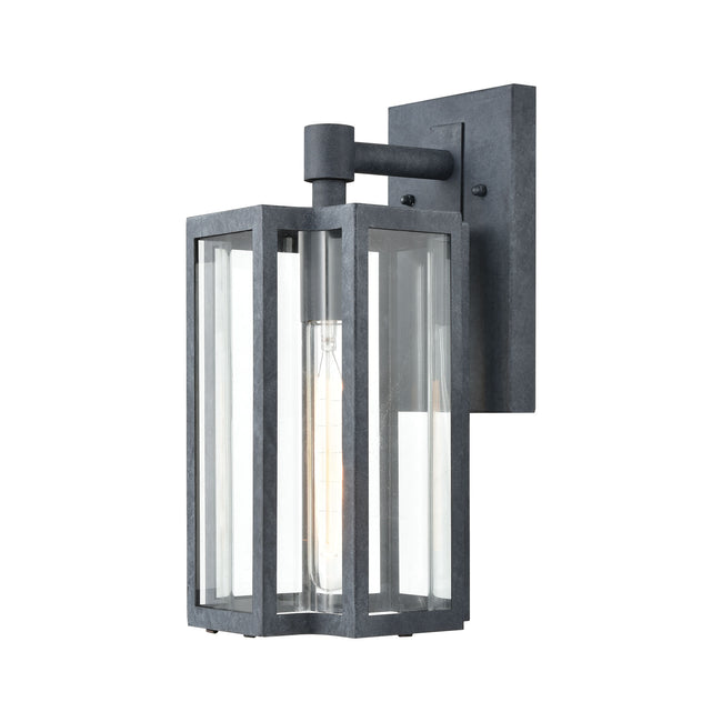 ELK Lighting 45164/1 - Bianca 6" Wide 1-Light Sconce in Aged Zinc with Clear