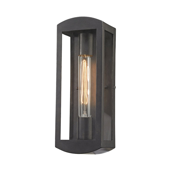 ELK Lighting 45170/1 - Trenton 4" Wide 1-Light Outdoor Sconce in Blackened Bronze