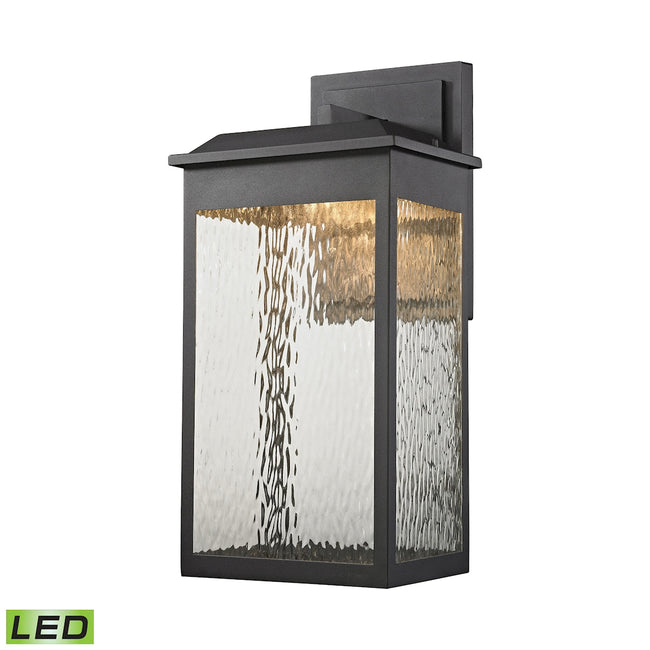 ELK Lighting 45202/LED - Newcastle 11" Wide 1-Light Outdoor Wall Lamp in Textured Matte Black - Inte