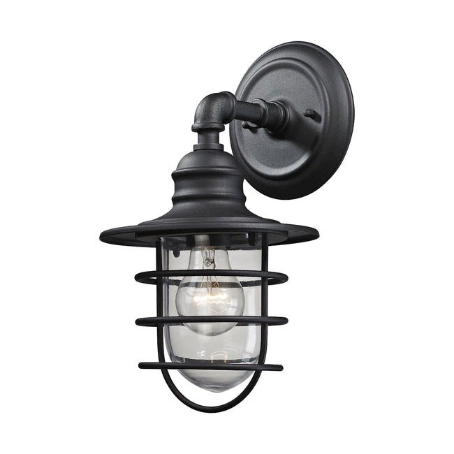 ELK Lighting 45212/1 - Vandon 7" Wide 1-Light Outdoor Wall Lamp in Textured Matte Black