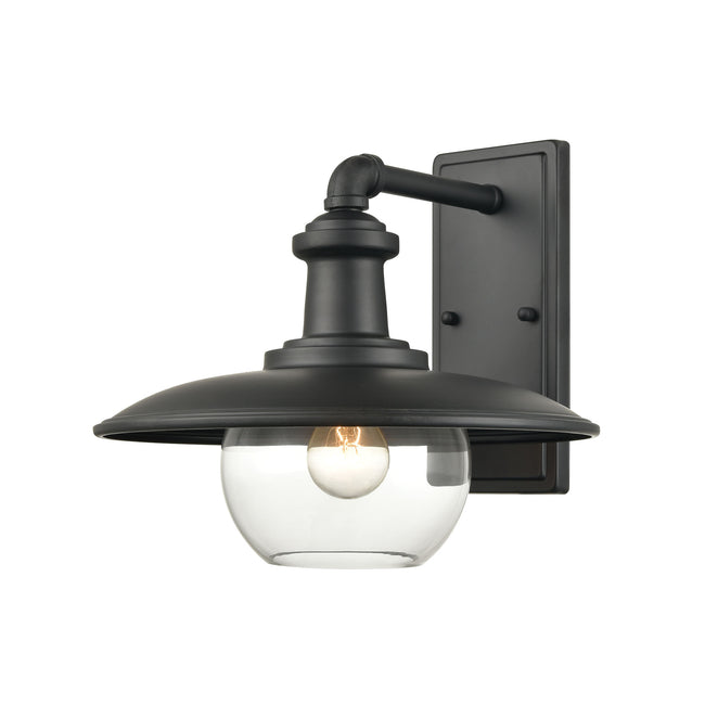ELK Lighting 45431/1 - Jackson 13" Wide 1-Light Outdoor Sconce in Matte Black with Clear Glass