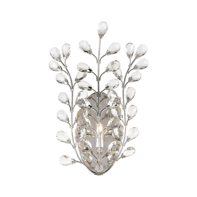 ELK Lighting 45460/1 - Crystique 10" Wide 1-Light Sconce in Polished Chrome with Clear Crystal