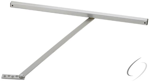 Medium Duty Size 4 Surface Overhead Stop Satin Stainless Steel Finish