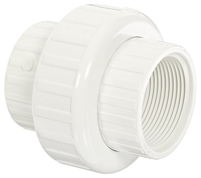 458-015 - PVC Pipe Fitting, Union with Buna O-Ring, Schedule 40, 1-1/2" NPT Female