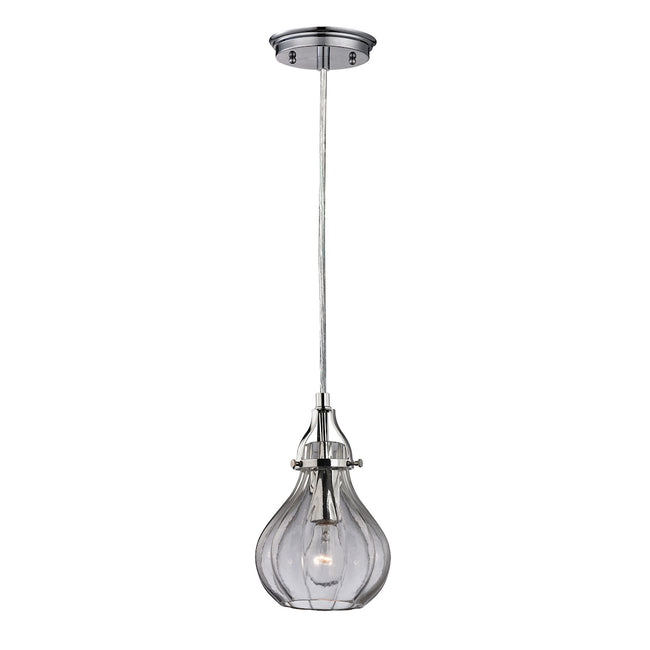 ELK Lighting 46014/1 - Danica 6" Wide 1-Light Mini Pendant in Polished Chrome with Clear Glass