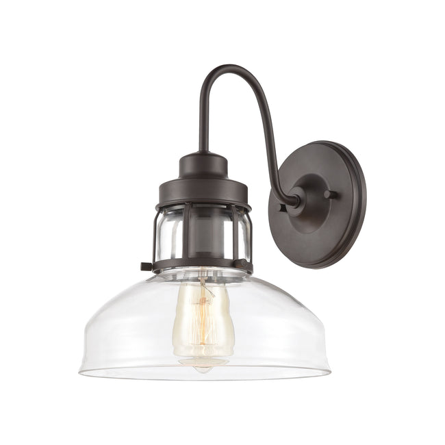 ELK Lighting 46560/1 - Manhattan Boutique 9" Wide 1-Light Sconce in Oil Rubbed Bronze with Clear Gla