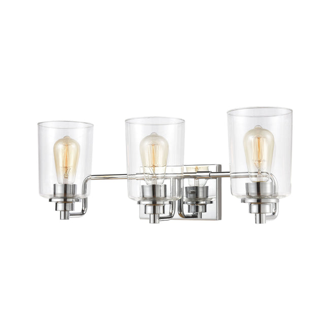 ELK Lighting 46622/3 - Robins 26" Wide 3-Light Vanity Light in Polished Chrome with Clear Glass