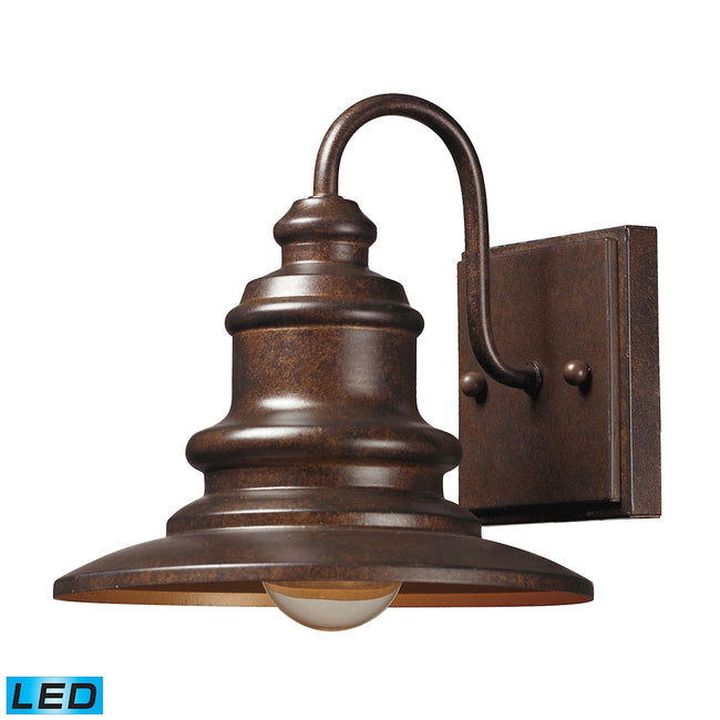 ELK Lighting 47010/1-LED - Marina 8" Wide 1-Light Outdoor Wall Lamp in Hazelnut Bronze - Includes LE